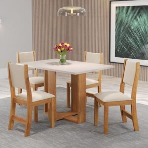 Mesa Magic 120x80 com 4 Cadeiras Sol