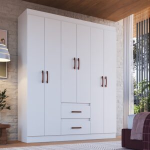 Guarda Roupa Texas 6 Portas 2 Gavetas Doripel