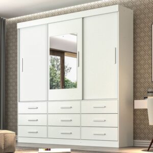 Guarda Roupa Star 3 Portas 9 Gavetas