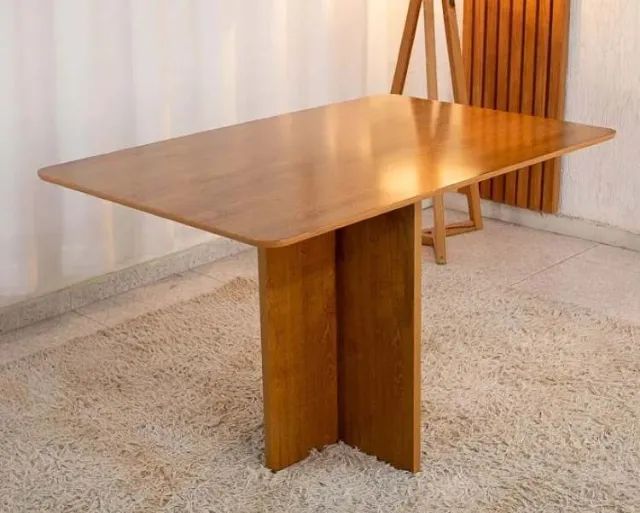 Mesa Salinas 120x80 Tampo Londres MDF sem Vidro com 4 cadeiras