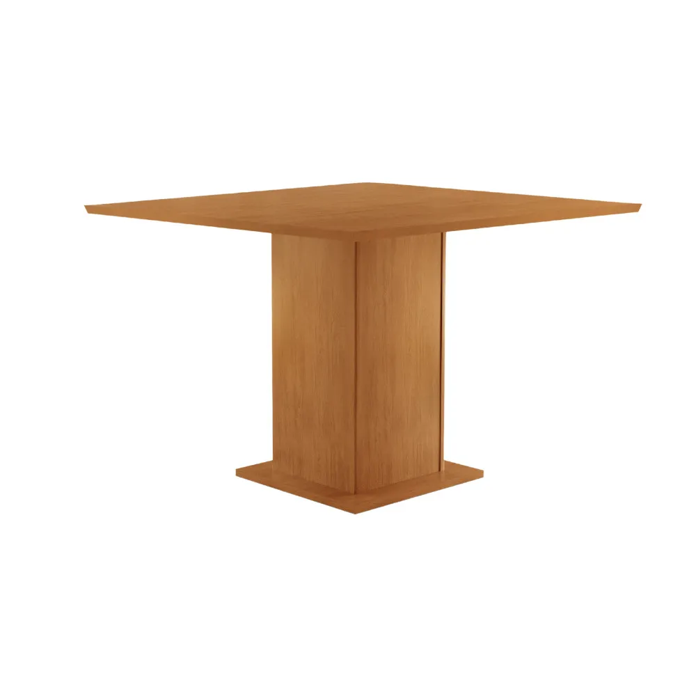 Mesa Salinas 90x90 Tampo Dakota MDF sem Vidro com 4 cadeiras