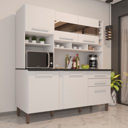 Kit Cozinha Alexia 6P2G com Espelho