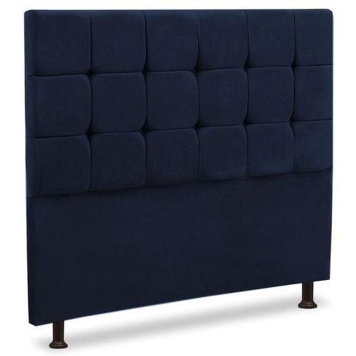 Cabeceira Casal Ana – Veludo Azul
