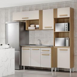 Cozinha Compacta Vitoria Com Balcão Naiomi 7P1G Atacama