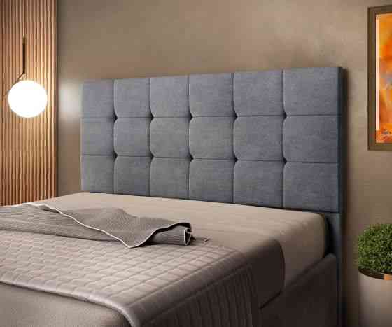 Cabeceira King Ana – Veludo Suede Cinza
