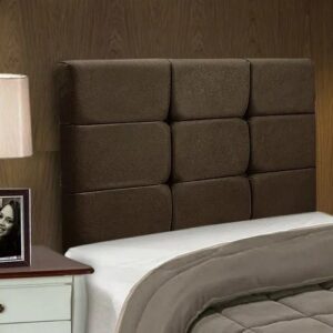 Cabeceira Solteiro Ana – Estofada em Veludo Suede – JS Móveis