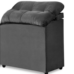 Cabeceira Solteiro Madri – Encosto Reclinável – Estofada em Veludo Suede