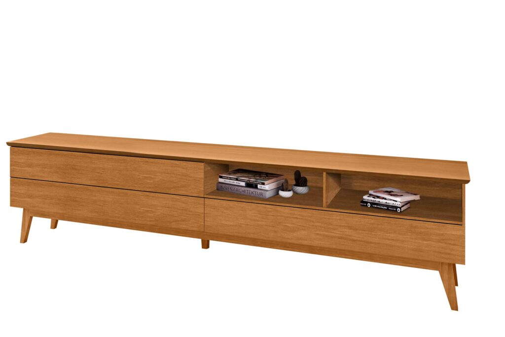 Rack Bancada 218cm Para TV 75 Pol 154X