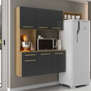 Cozinha Compacta Carol 6P1G com Balcão