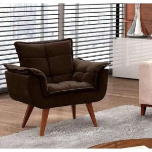 Poltrona Jamile Veludo Suede Shalom