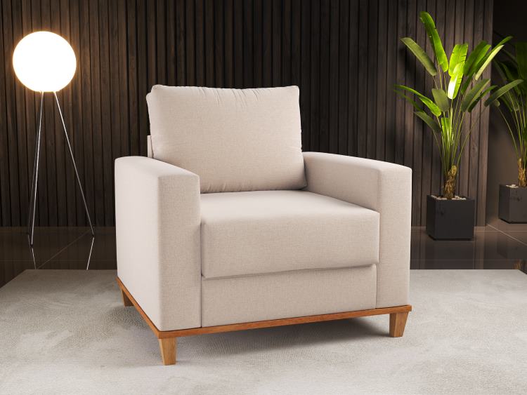 Poltrona Living Runa Linho Viero